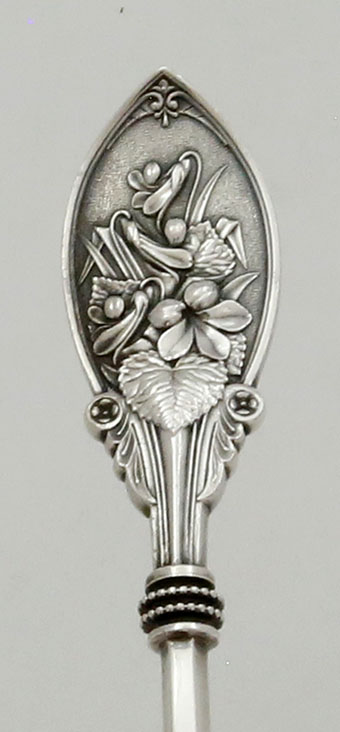 handle of sifter Victorian irises whiting
